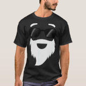 Santa Claus Sungles Funny Hipster Christmas Appare T-Shirt (Vorderseite)