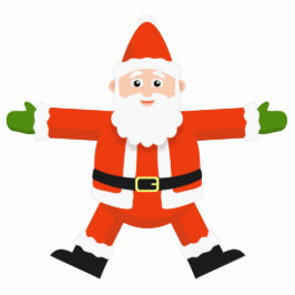 Santa Claus Super Starr Fotoskulptur Ornament