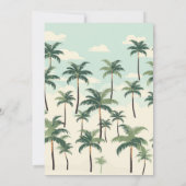 Santa Claus Surfer Cartoon Illustration Einladung (Rückseite)