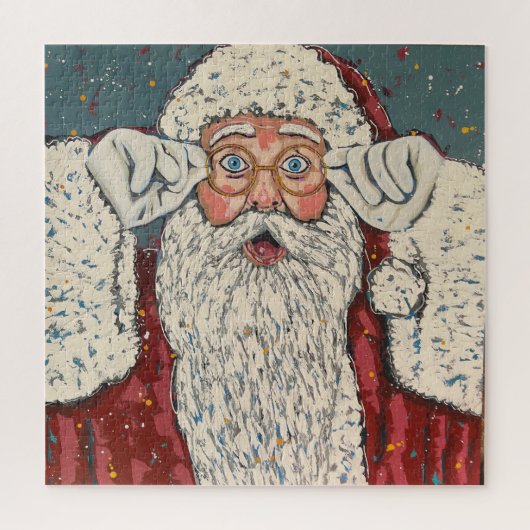 Santa Claus Surprised Puzzle (Vertikal)