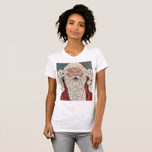Santa Claus Surprised T-Shirt (Vorne ganz)