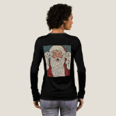 Santa Claus Surprised Tri-Blend Shirt (Voller Rückseite)