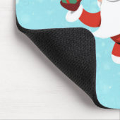 Santa Claus Swinging on a string of rope Chrismas Mousepad (Ecke)
