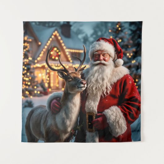 Santa Claus Tapestry Wandteppich (Vorderseite)
