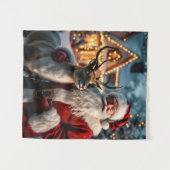 Santa Claus Tapestry Wandteppich (Vorderseite (Horizontal))