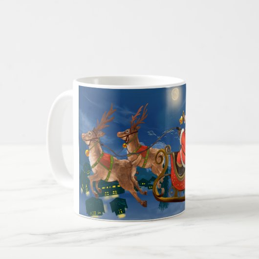 Santa Claus Tasse (Vorderseite Links)