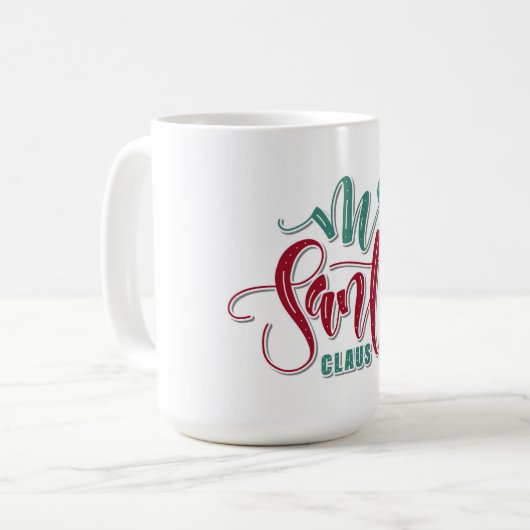 Santa Claus Tasse (Vorderseite Links)