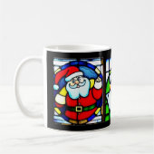 Santa Claus Tasse aus festem Glas (Links)