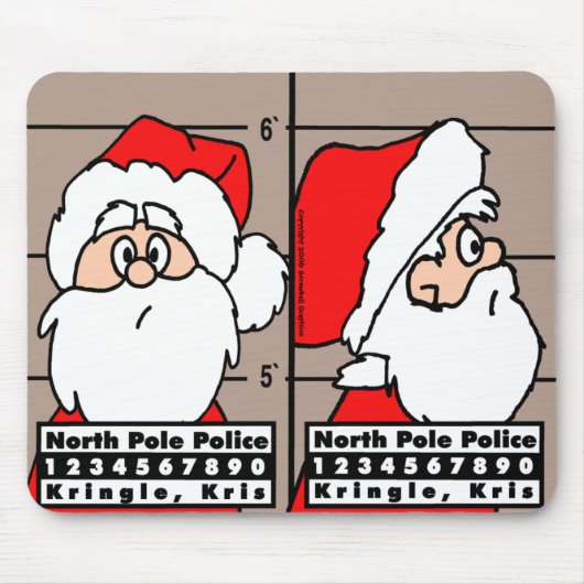 Santa Claus Tasse Shot Mousepad (Vorne)