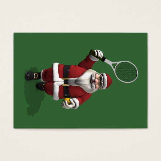 Santa Claus Tennis spielen (Vorderseite)