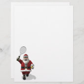 Santa Claus Tennis spielen (Vorne/Hinten)