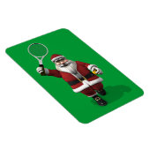 Santa Claus Tennis spielen Magnet (Rechte Seite)