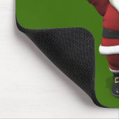 Santa Claus Tennis spielen Mousepad (Ecke)