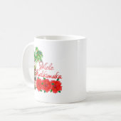 Santa Claus Tiki Mele Kalikimaka Kaffeetasse (Vorderseite Links)