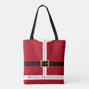 Santa Claus Tote Tag Frohe Weihnachten Tasche