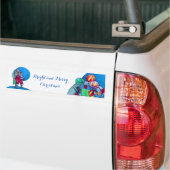 SANTA CLAUS , TOY SACK UND BALLOONS Weihnachtsnach Autoaufkleber (Auf Lkw)