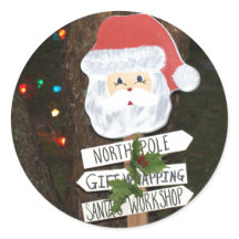 Santa Claus Tree Lights North Pole