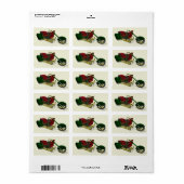 Santa Claus' Trike Adressaufkleber (Vorne)