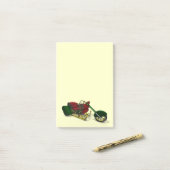 Santa Claus' Trike Post-it Klebezettel (Auf Schreibtisch)