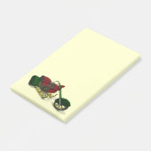 Santa Claus' Trike Post-it Klebezettel (angewinkelt)