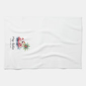 Santa Claus Tropical Beach Weihnachten Geschirrtuch (Horizontal)