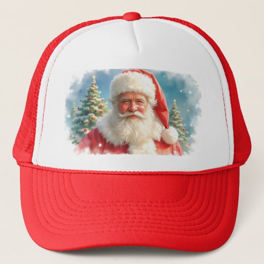 Santa Claus, trucker, hat 🎄 Truckerkappe (Vorderseite)
