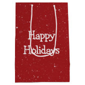 Santa Claus Trump im Weißen Haus Mittlere Geschenktüte (Rückseite)