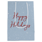 Santa Claus Trump mit einem roten Geschenksack mit Mittlere Geschenktüte (Rückseite)