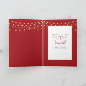 Santa Claus Trump mit Geschenktasche Karte (Innenseite)