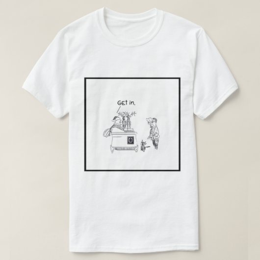 Santa Claus Uber Sleigh T-Shirt (Design vorne)