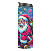 Santa Claus und Angry Rentier Thermosbecher (Nach rechts gedreht)