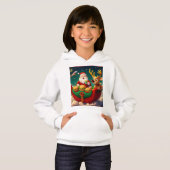 Santa Claus und Elf erfreuen McDonald's Hoodie (Vorne ganz)