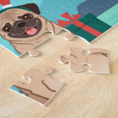 Santa Claus und His Pug Wir haben Surfboard Puzzle (Seite)