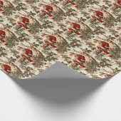 Santa Claus und Rudolf Holiday Cheer Geschenkpapier (Ecke)