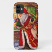 Santa Claus und Rudolph Case-Mate iPhone Hülle (Rückseite)
