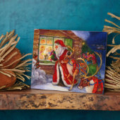 Santa Claus und Rudolph Fotoplatte (Seite)