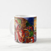 Santa Claus und Rudolph Kaffeetasse (Vorderseite Links)