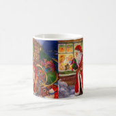Santa Claus und Rudolph Kaffeetasse (Mittel)