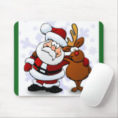 SANTA CLAUS UND RUDOLPH MOUSEPAD (Mit Mouse)