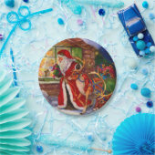 Santa Claus und Rudolph Pappteller (Party)