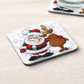 SANTA CLAUS UND RUDOLPH UNTERSETZER (Linke Seite)