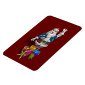 Santa Claus US Flag Jacket Magnet (Linke Seite)