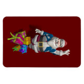 Santa Claus US Flag Jacket Magnet (Horizontal)