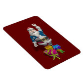 Santa Claus US Flag Jacket Magnet (Rechte Seite)