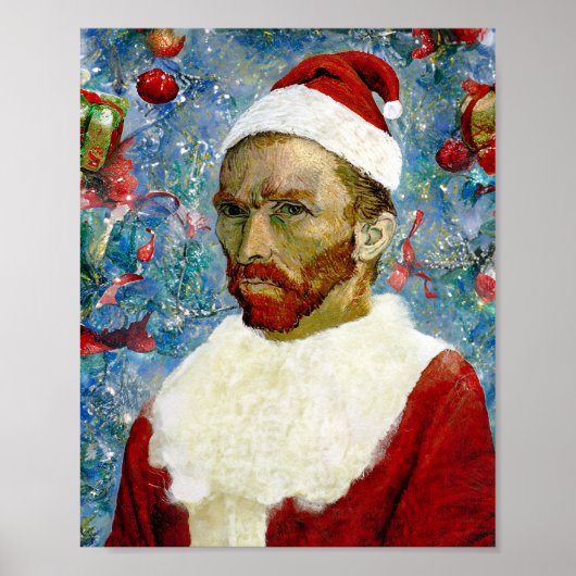 Santa Claus, Van Gogh Poster (Vorne)