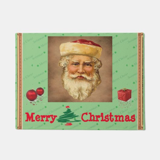 Santa Claus Vintag Door Mat Fußmatte (Vorderseite)