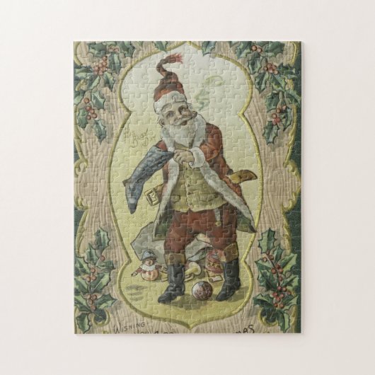 Santa Claus Vintag Illustration Puzzle (Vertikal)