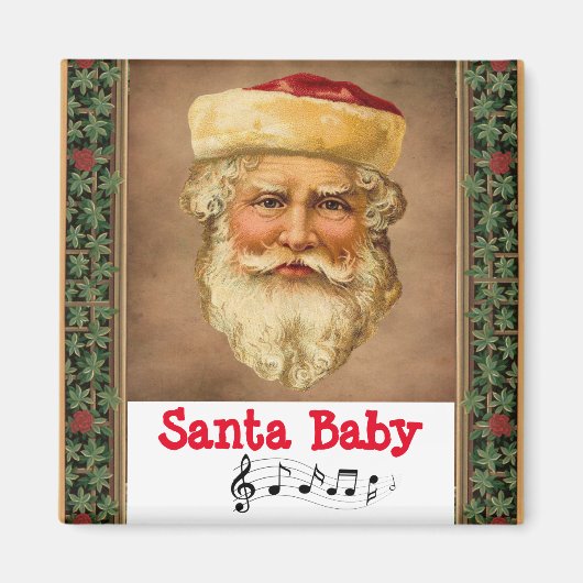 Santa Claus Vintag Magnet (Vorne)