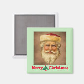 Santa Claus Vintag Magnet (Vorderseite/Rückseite)