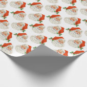 Santa Claus Vintag, Retro Geschenkpapier (Ecke)